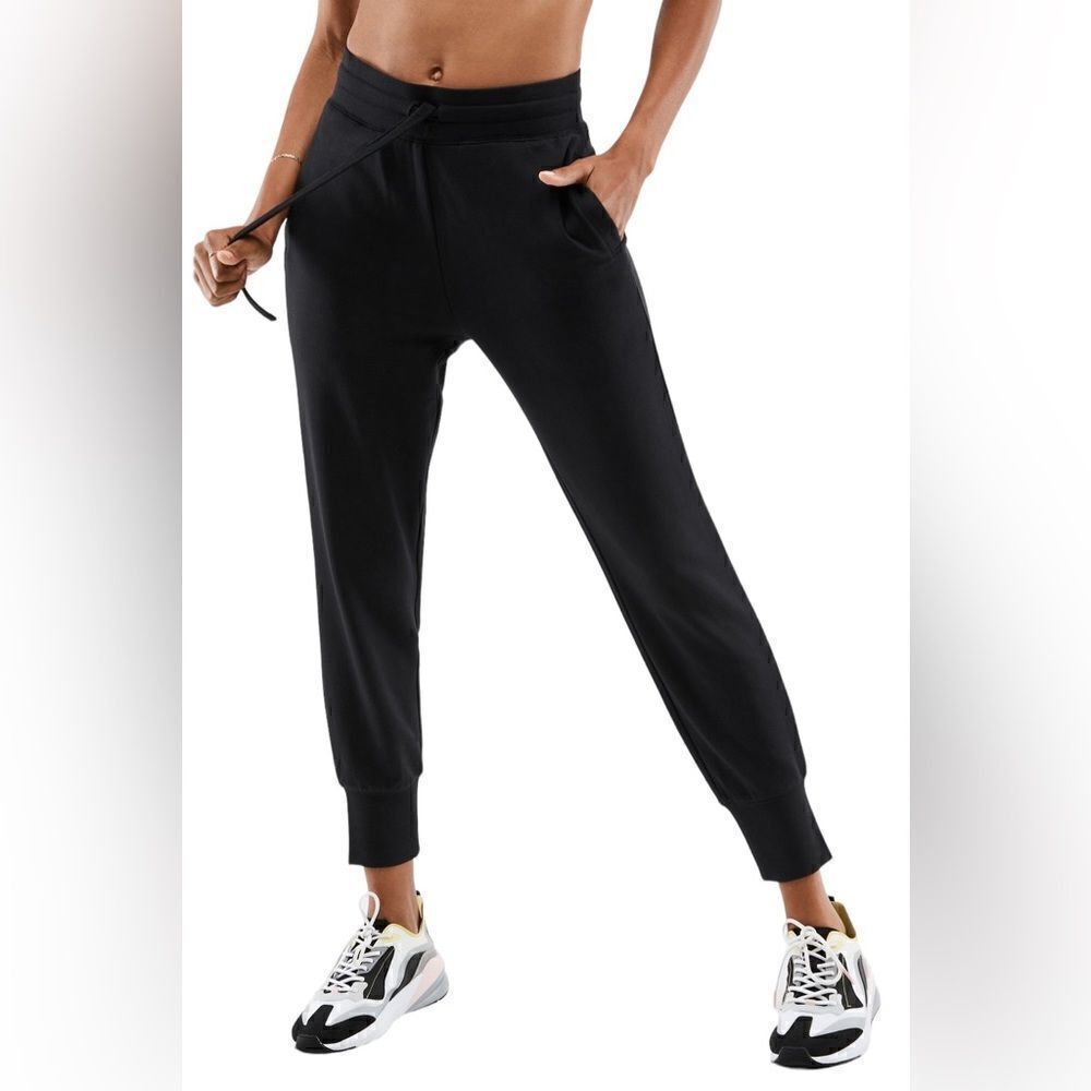 Fabletics Black Luxe Terry Joggers Women Size Small